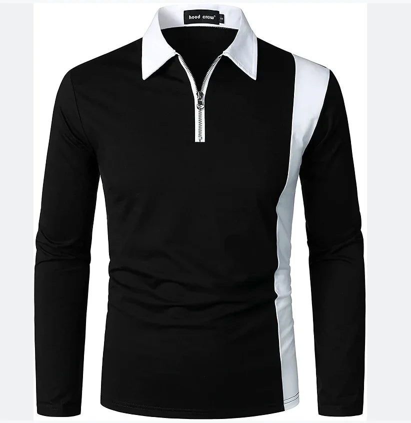Herren Langarm-Polohemd Padrony Verno