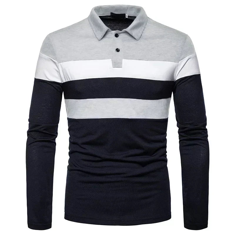Herren Langarm-Polohemd Slingint Verno