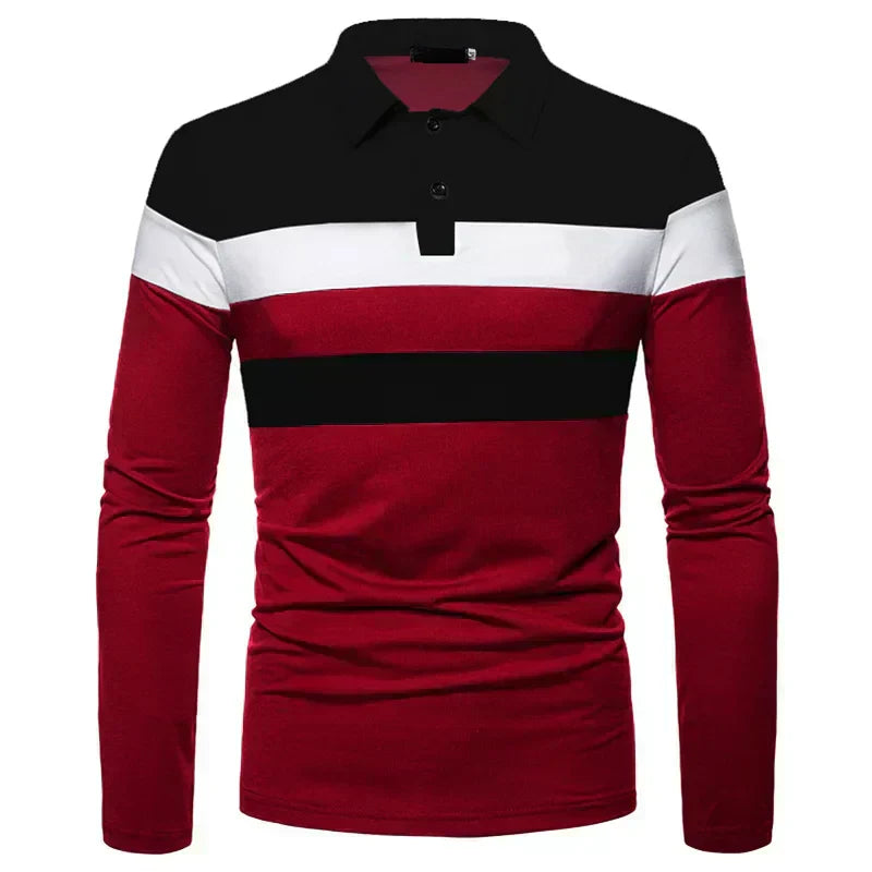 Herren Langarm-Polohemd Slingint Verno